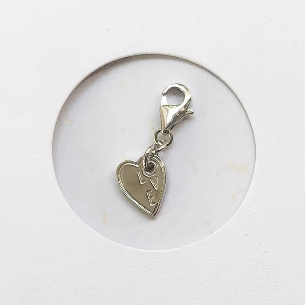 Love Coussins Zunderes on Pave Dangle Charm pour femme