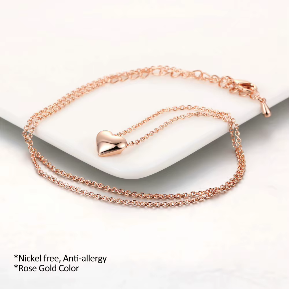 Collier pendentif Simple en forme de cœur pour femmes