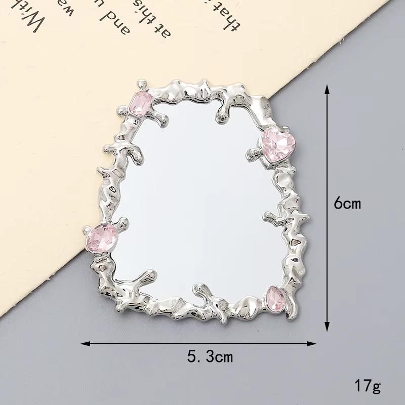 Miroir de maquillage réflecteur métallique
