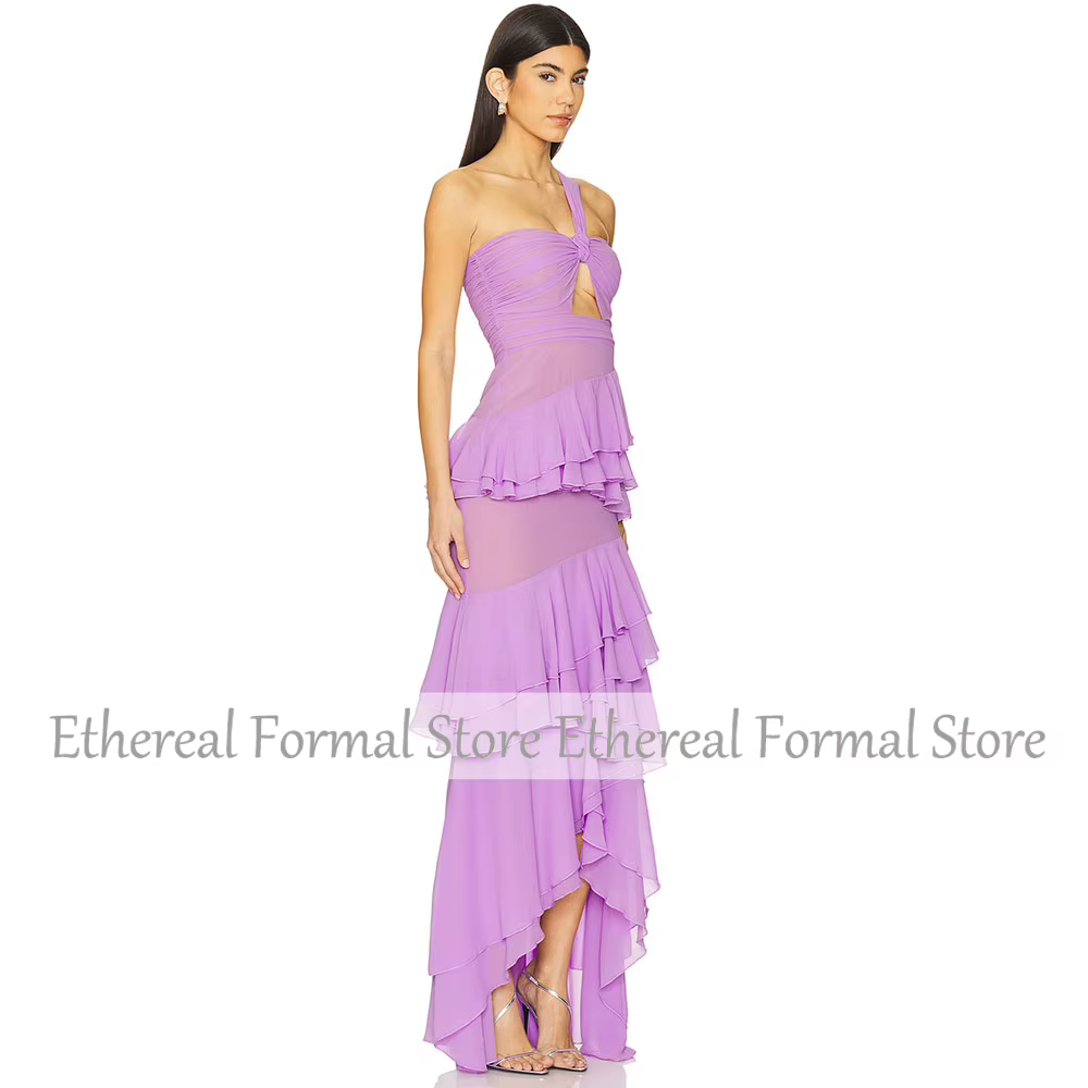 Robe de soirée lilas à la mode pour mariage