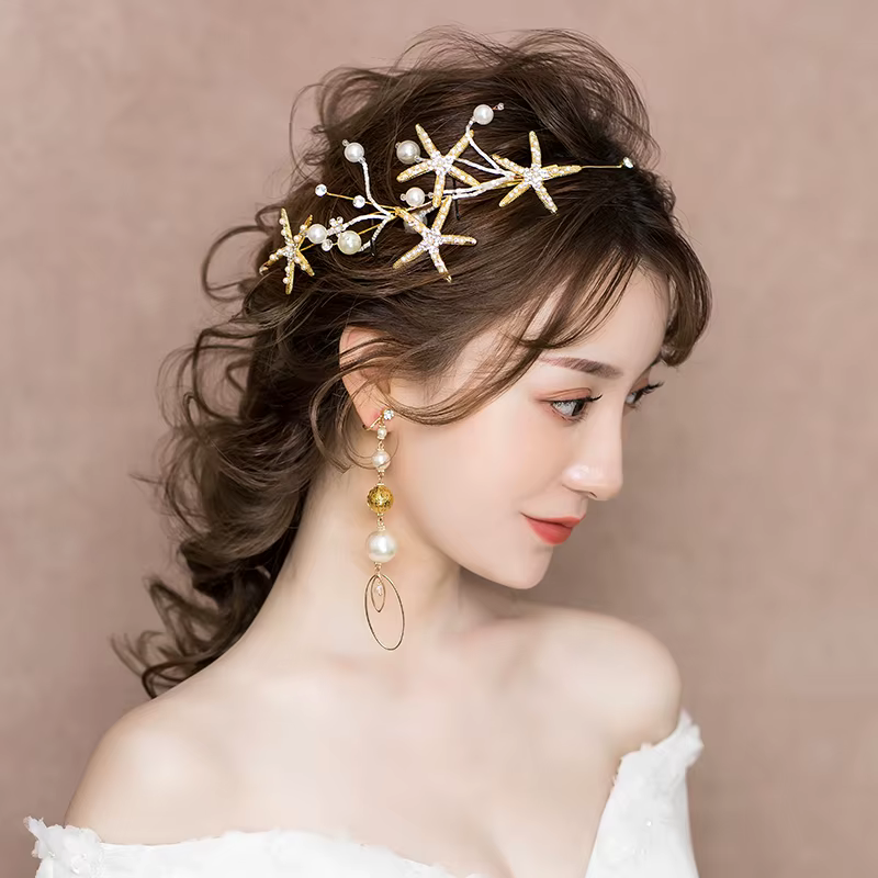 Bijoux de cheveux étoile de mer
