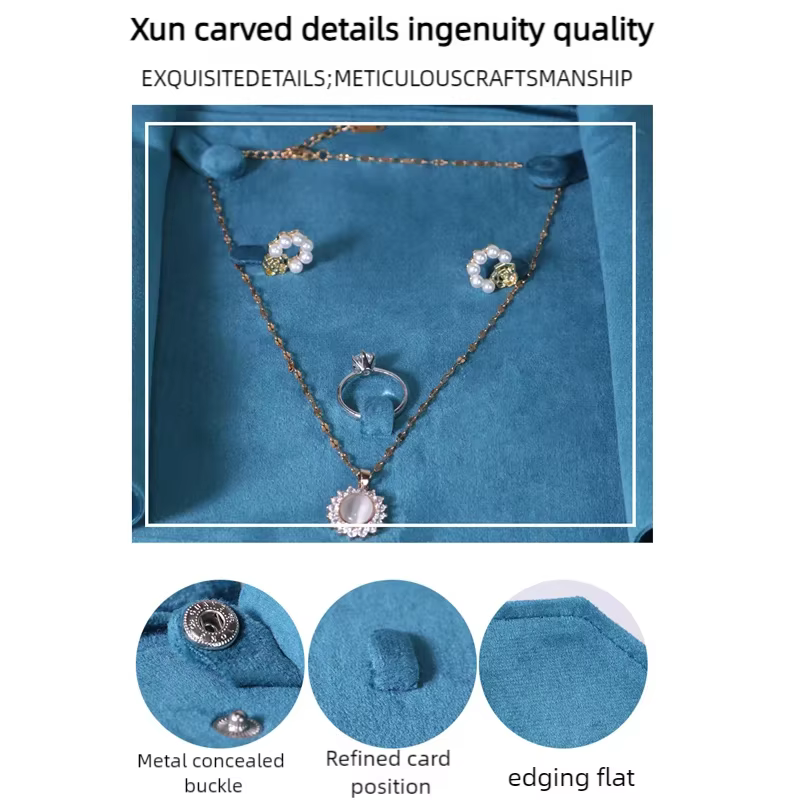 Sac de rangement de bijoux en velours