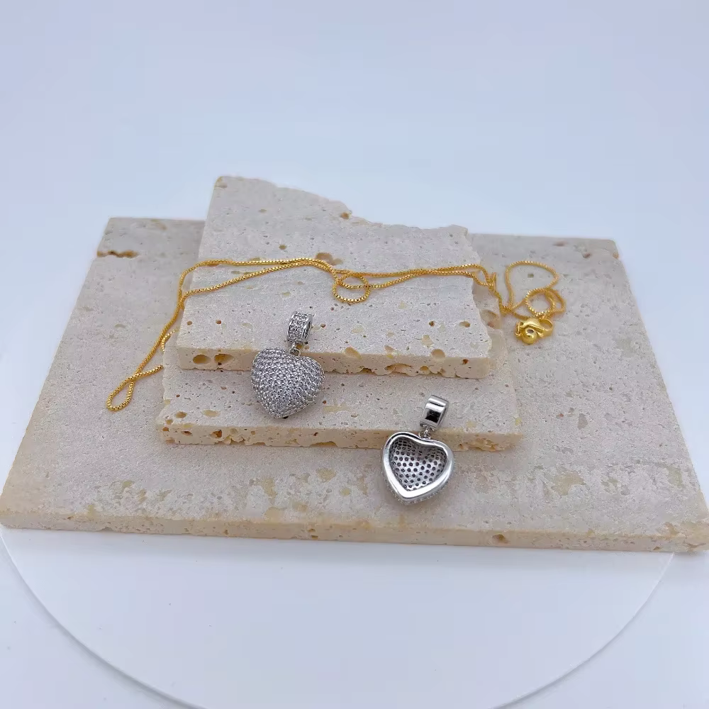 Pendentif Coloré en Forme de Cœur pour Bijoux