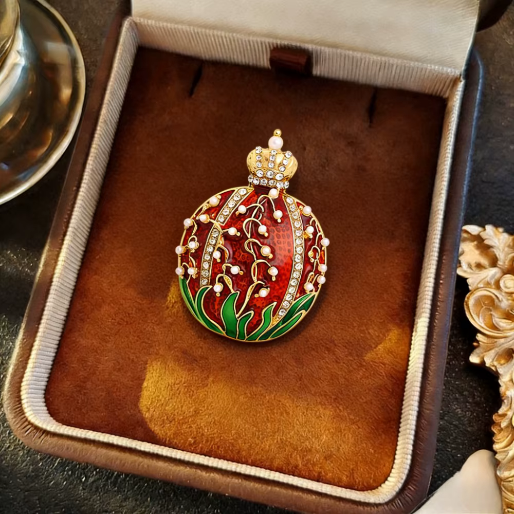 Broche de luxe baroque en forme de grenade pour hommes et femmes