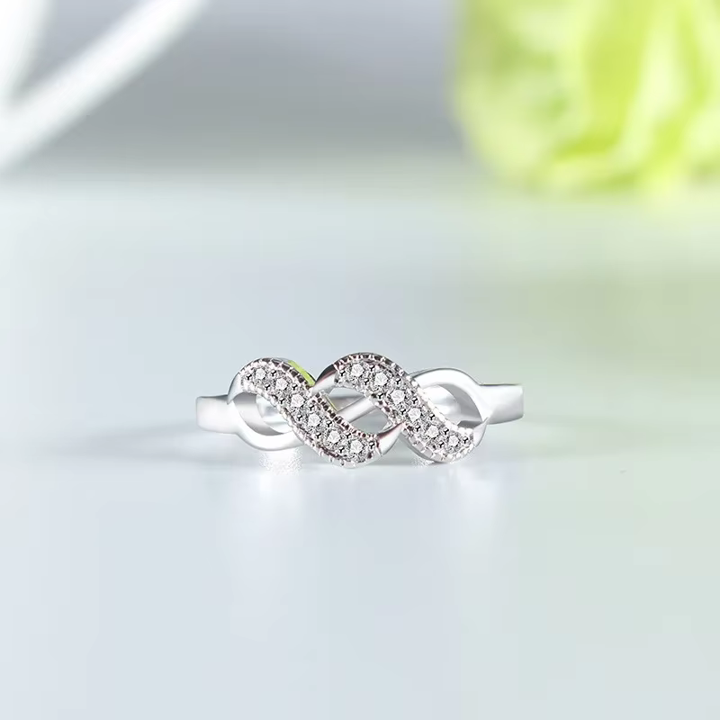 Nouveau bague infini 925 en argent Sterling