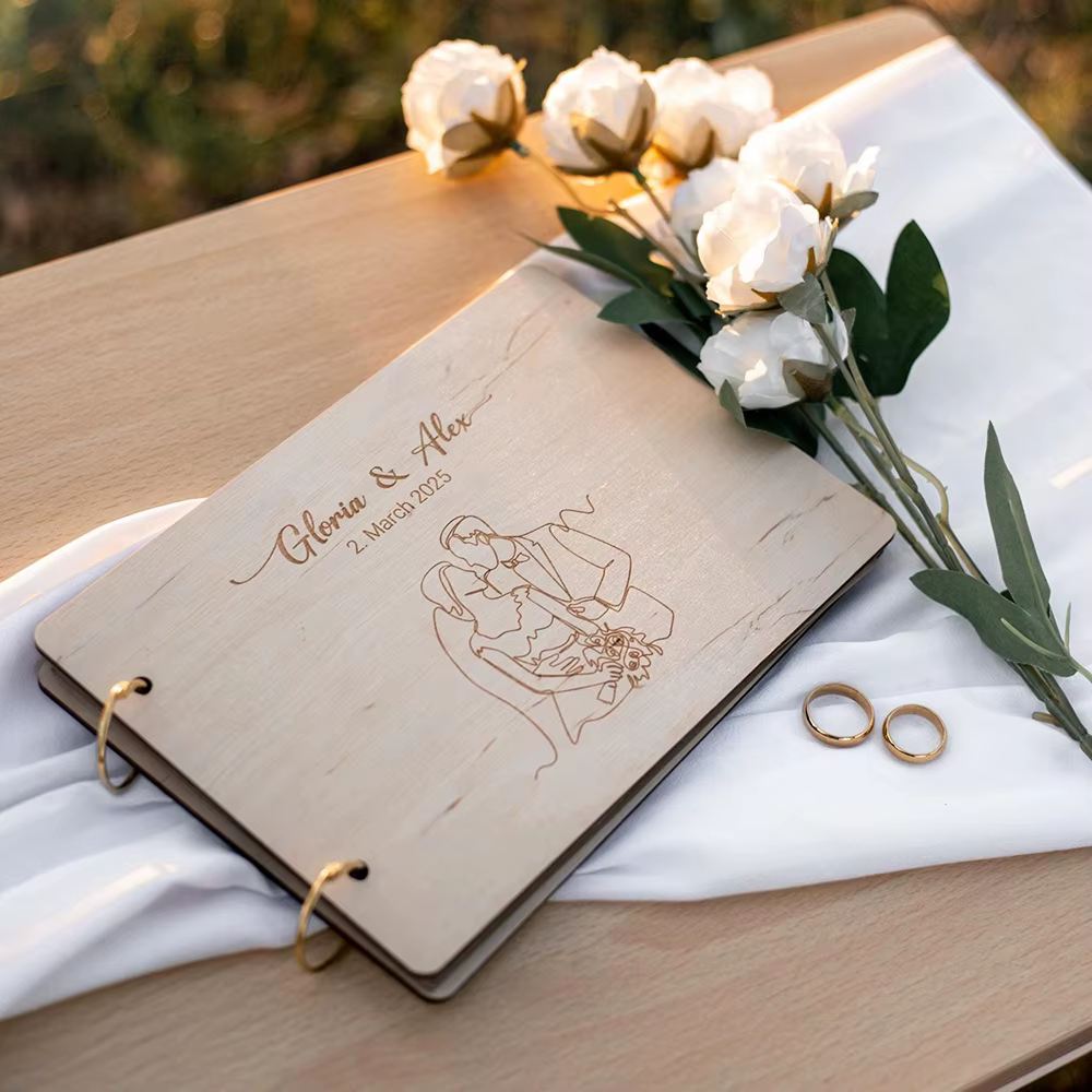Livre d'or de mariage personnalisé