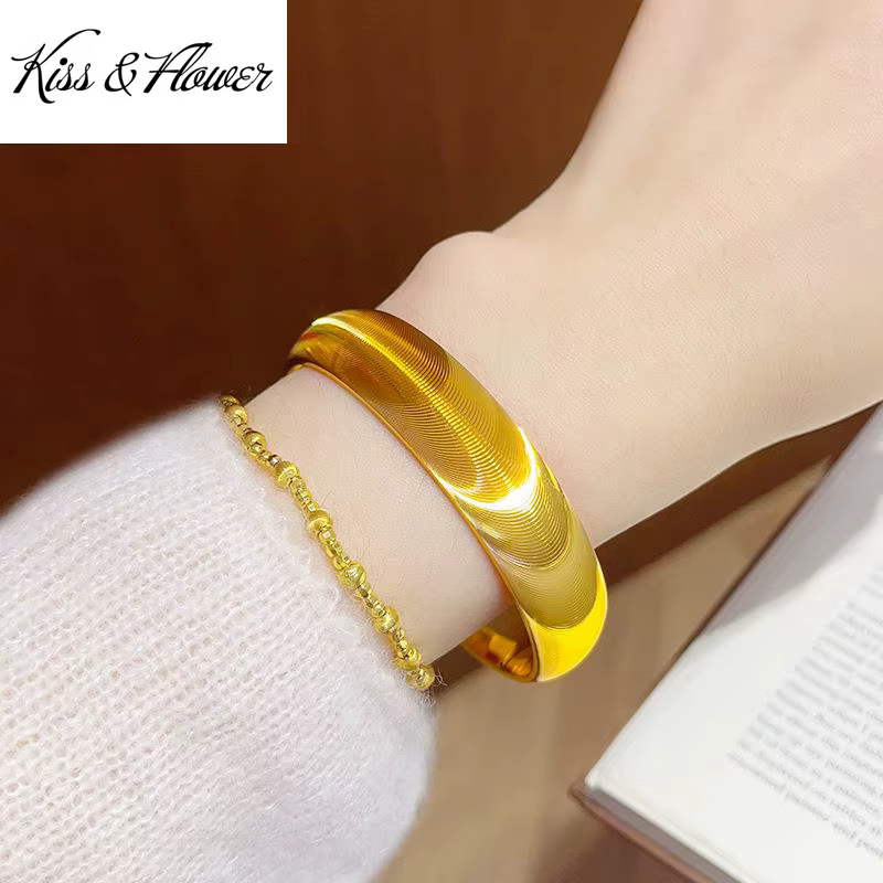 KISS&FLOWER – bracelets brillants en or 24 carats pour femmes
