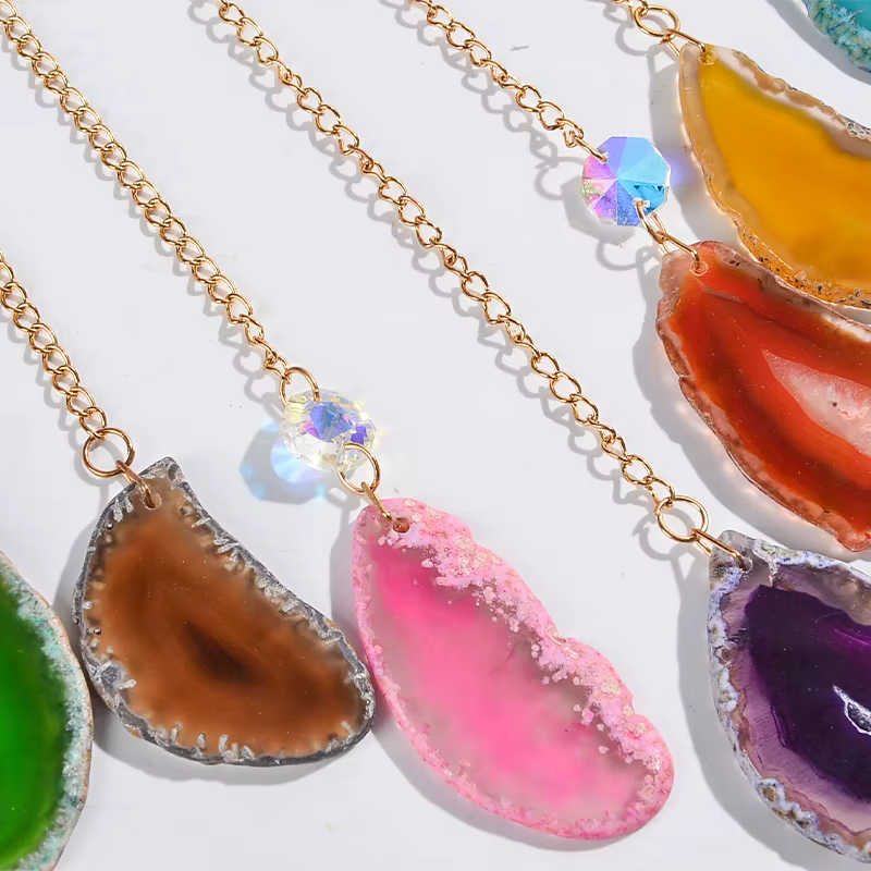 Arbre de vie 7 Chakra pierre capteur de rêves cristal de guérison cadeau