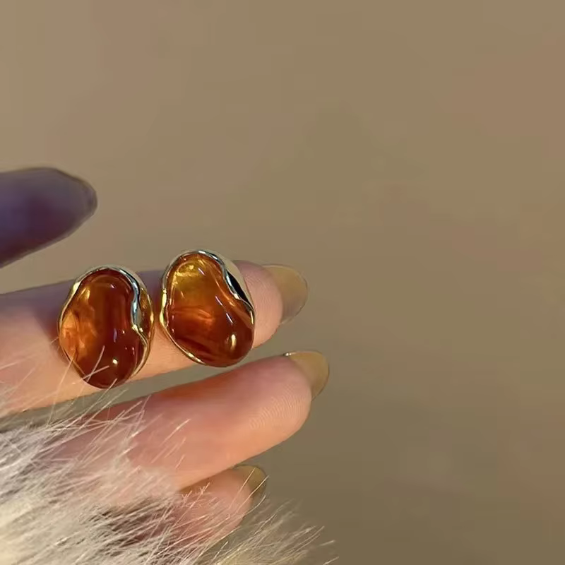 Maillard – boucles d'oreilles en pierres géométriques irrégulières pour femmes