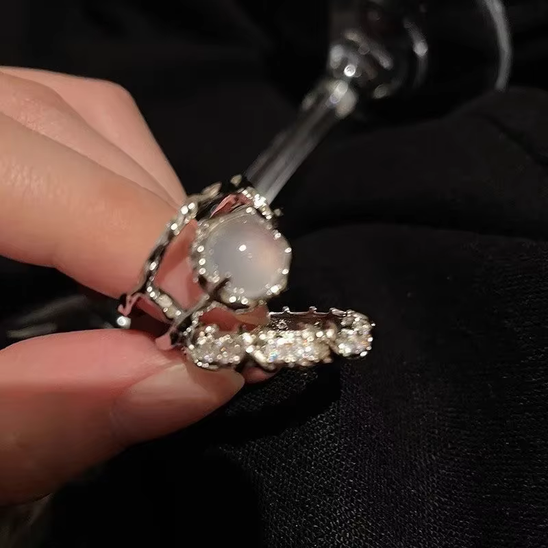 Bague en zircone Moonlight