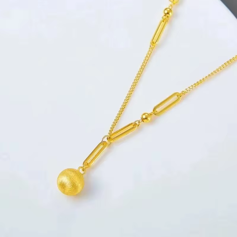Elnar Jewelry – Nouveau collier de luxe en or pur 24 carats 9999 pour femme