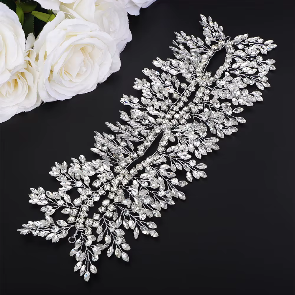 Bandeau de mariée en strass
