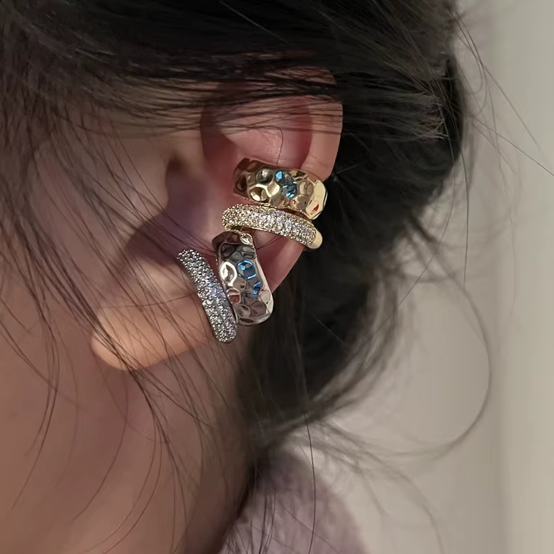 Nouvelle Tendance : Manchette d'oreille double couche en zircon