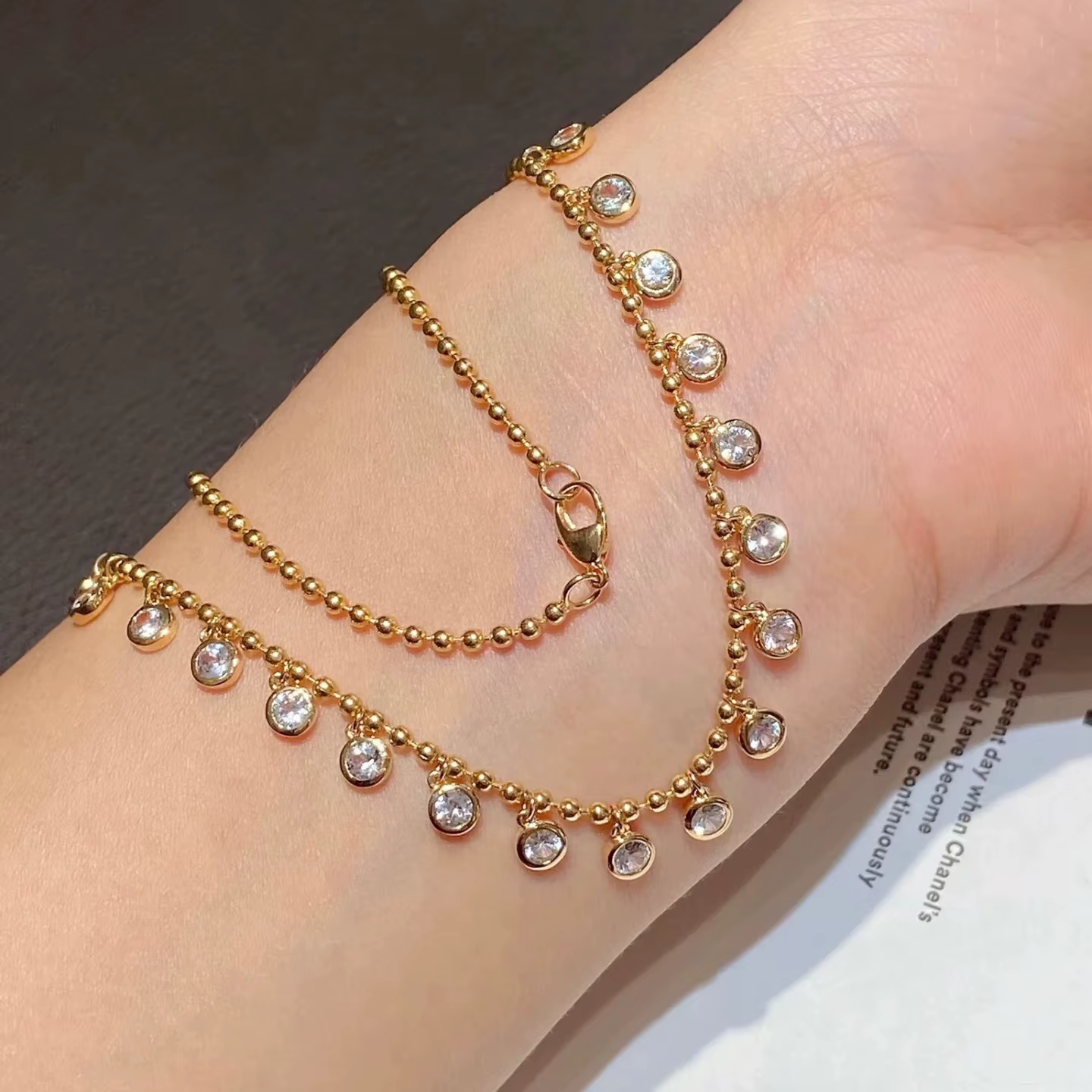 Foyimagination-Petit collier incrusté rétro exquis pour femme