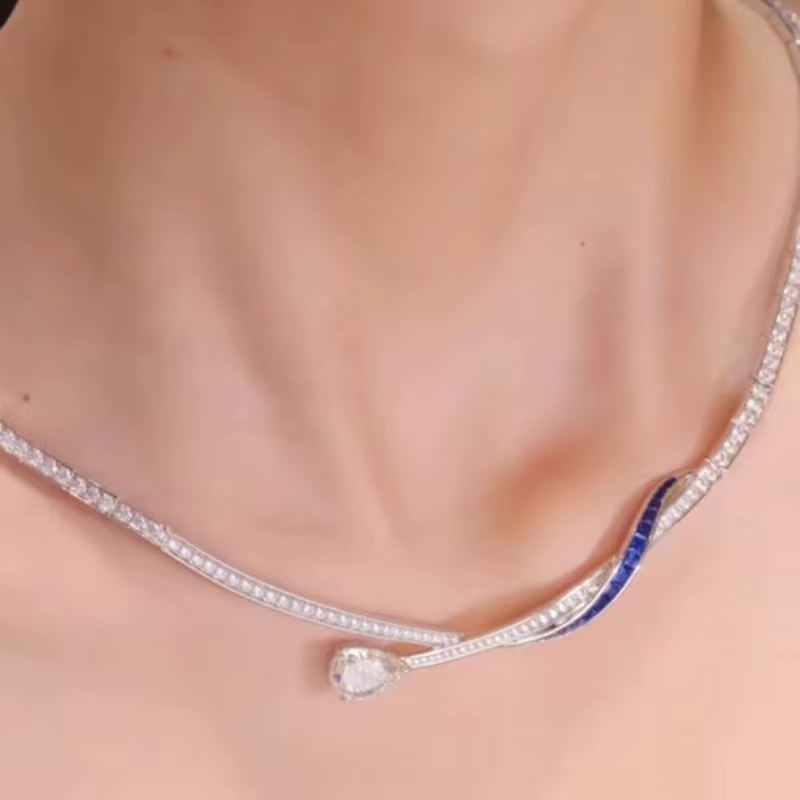 Ensembles de bijoux en argent regardé 925 pour femmes