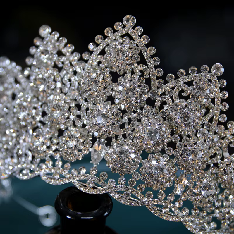 Diadèmes de mariée accessoires de cheveux de luxe complet Zircon couronnes de mariage diadème coiffure