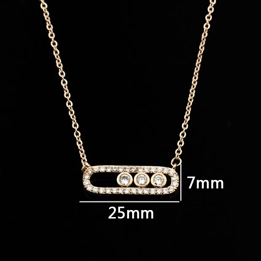 Collier en zircon bicolore charismatique
