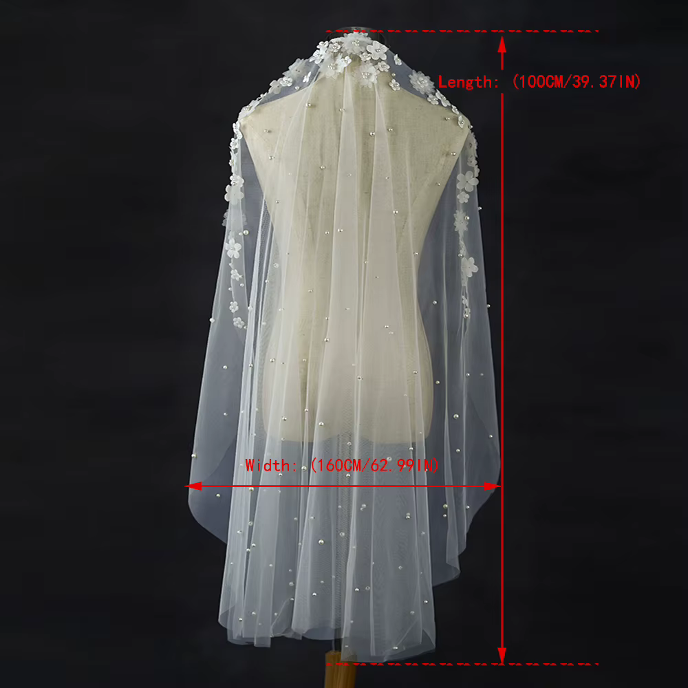 Voile de mariée avec fleurs