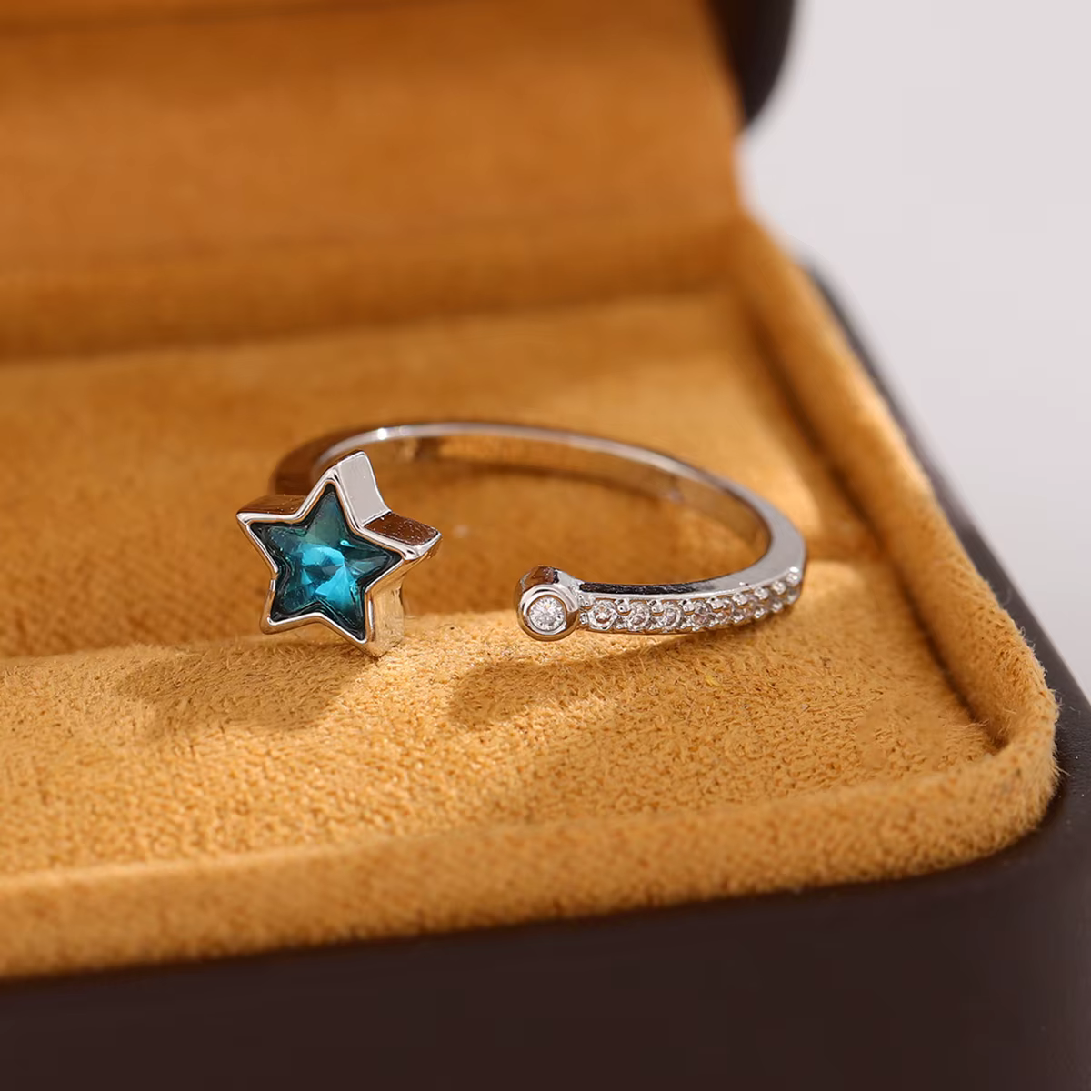 Bijoux en argent regardé 925 avec étoile à cinq branches