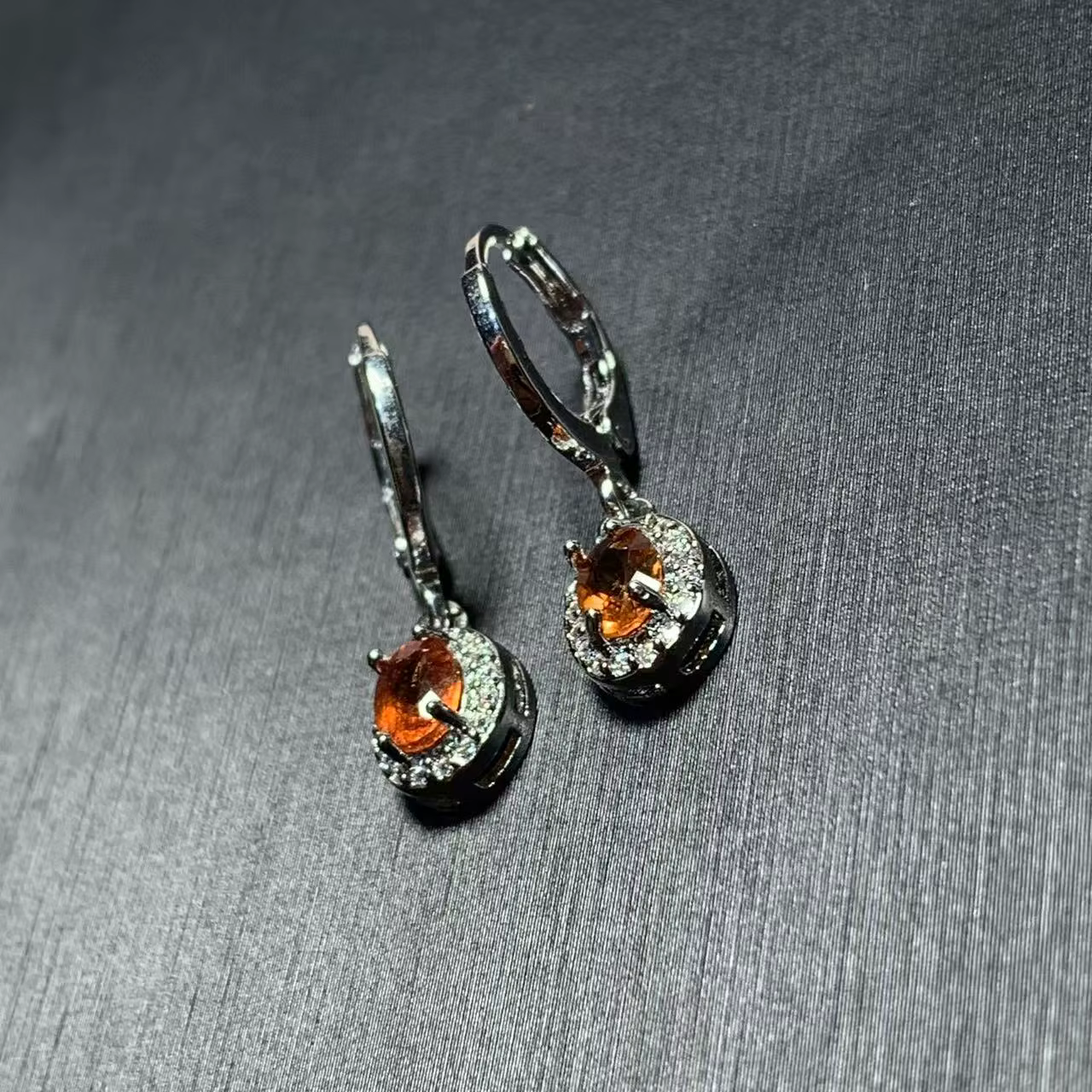 HEYYA pierre Vintage ovale naturel grenat boucles d'oreilles Simple classique pierres précieuses bijoux élégants à la main exclusif