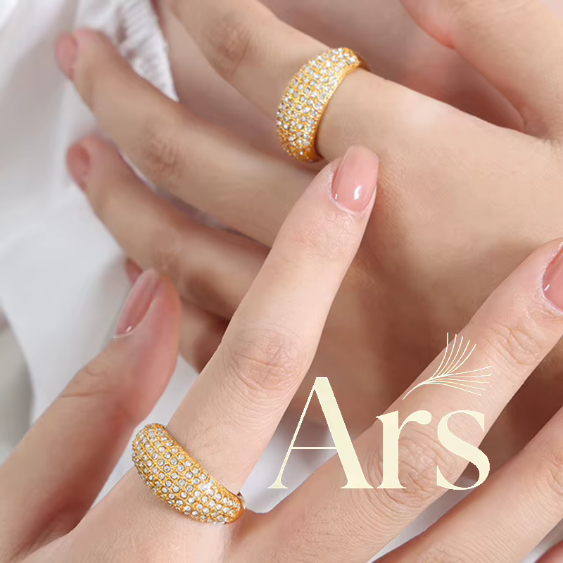 Ars – bague épaisse en acier inoxydable