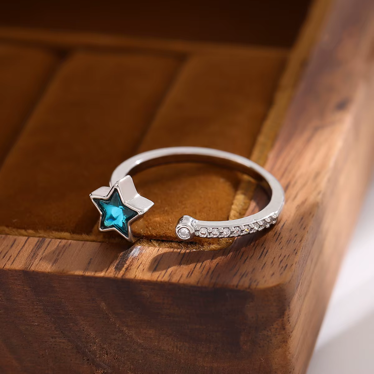 Bijoux en argent regardé 925 avec étoile à cinq branches