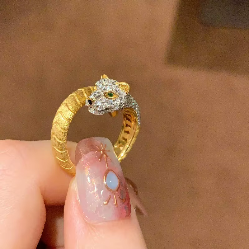 Bagues de luxe légères en diamant brossé pour femmes