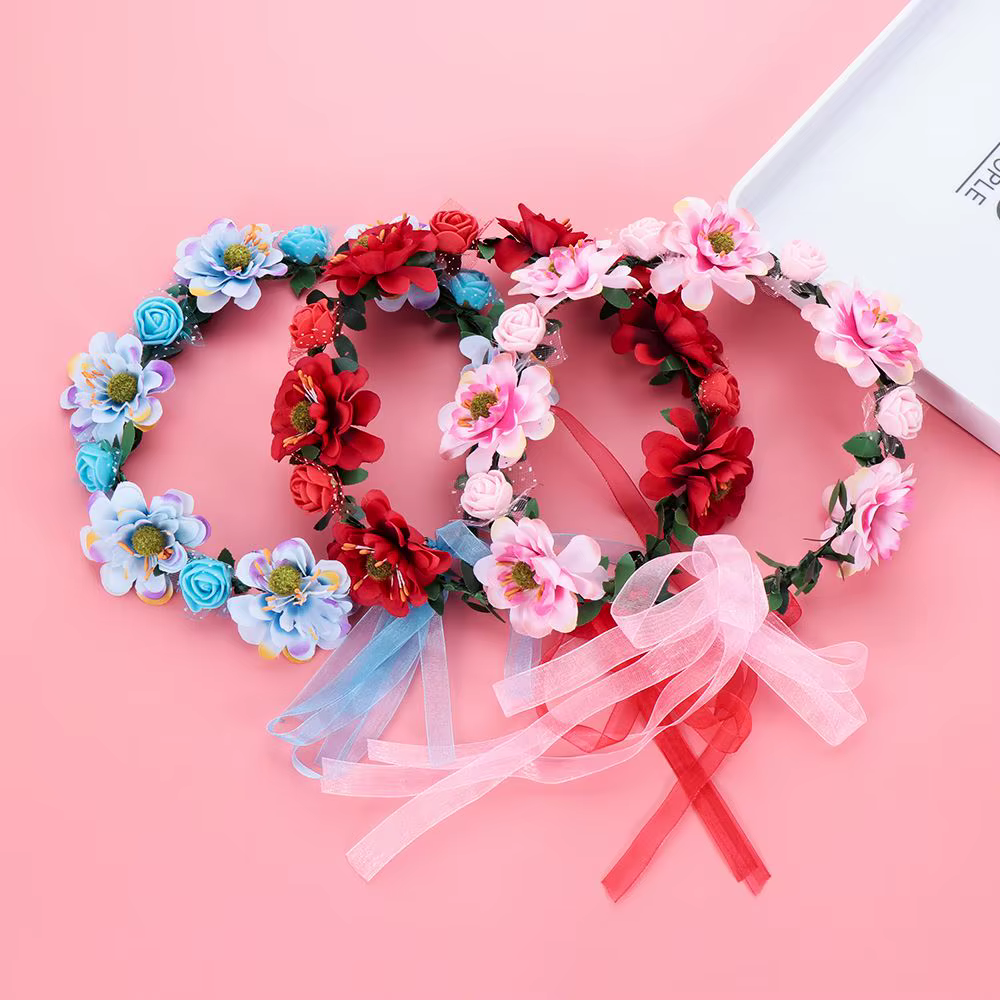Bandes de Feuilles de Fleurs pour Femmes