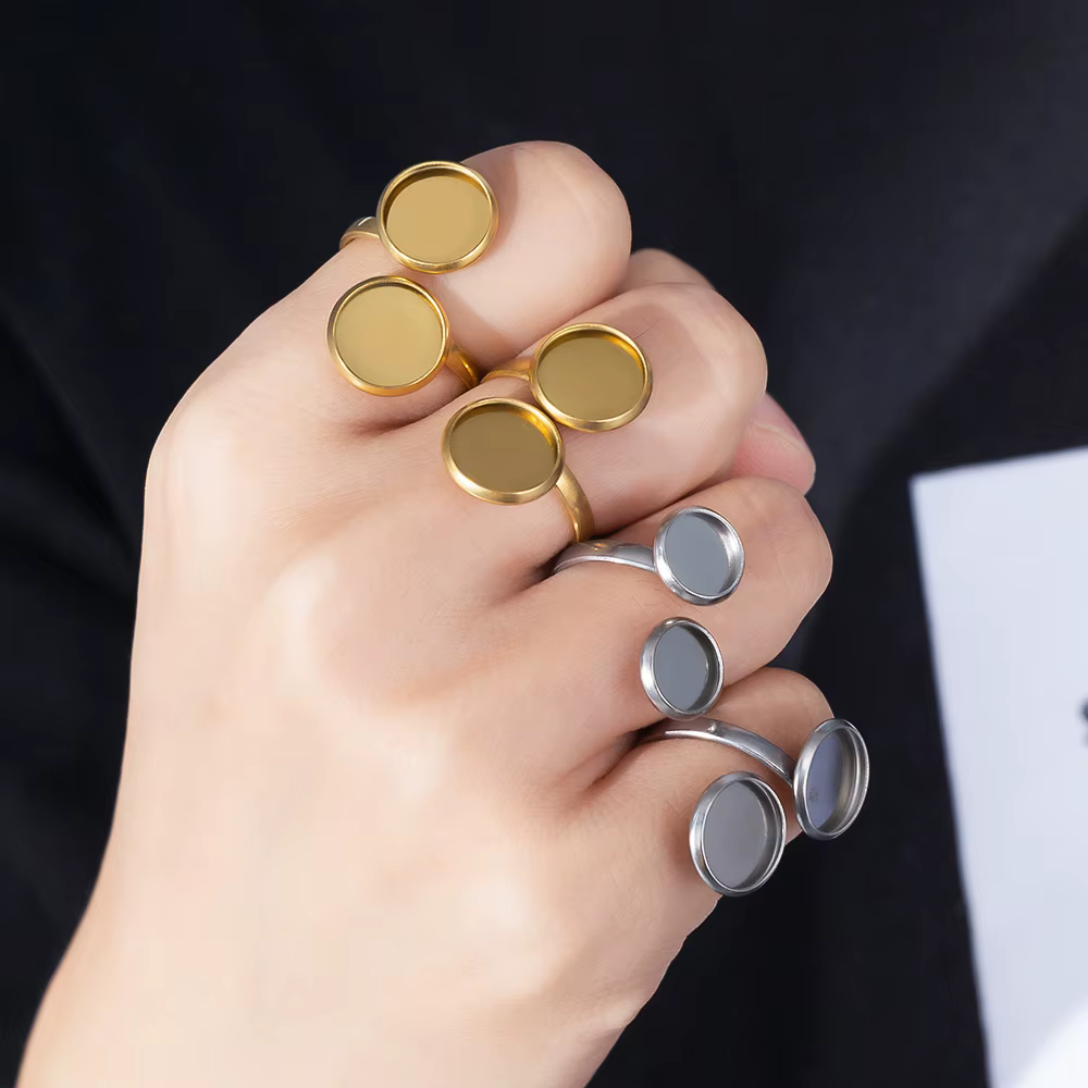 Support de bague en acier inoxydable