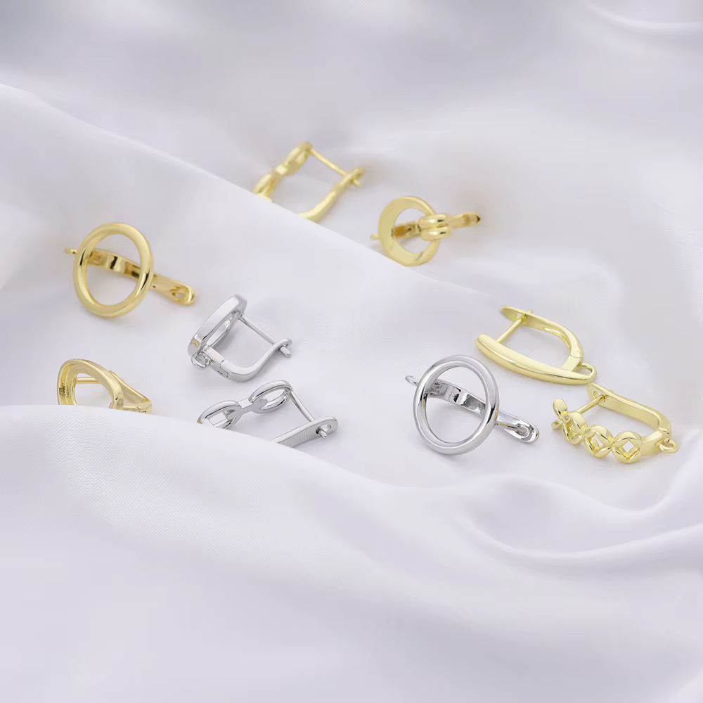 Boucles d'Oreilles en Cuivre Plaqué Or 14k