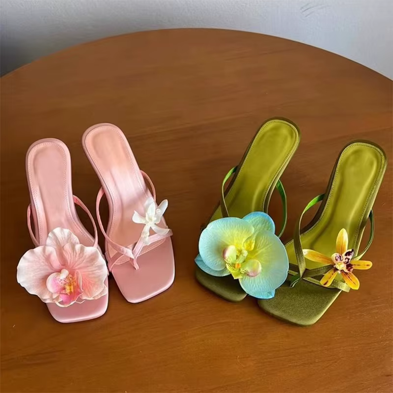 Sandales à fleurs pour femmes