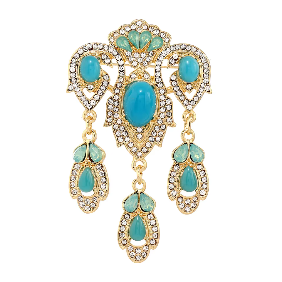 Broche de luxe en strass