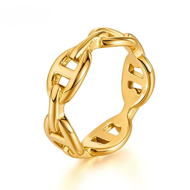 Bague personnalisée style INS pour femme