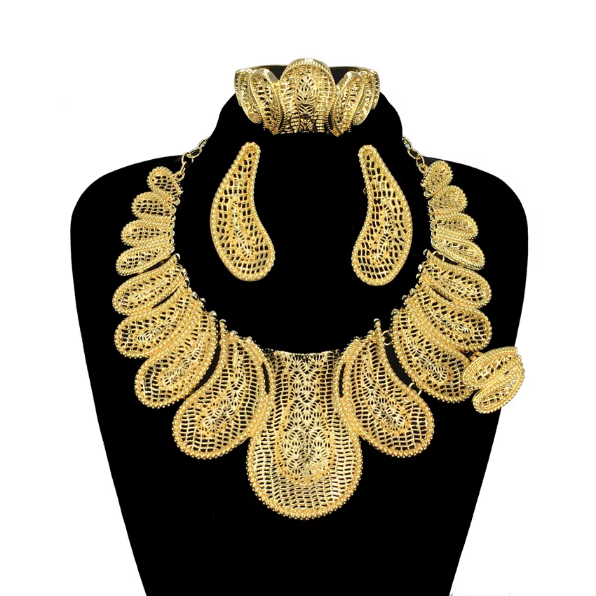 Ensembles de bijoux plaqués or pour femmes