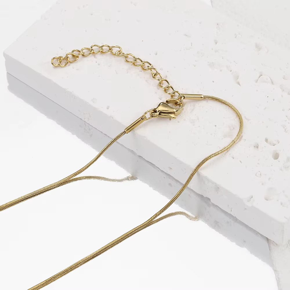 10 pièces 5 pièces chaîne serpent en acier inoxydable collier chaînes pour bijoux à bricoler soi-même faisant des résultats pendentifs chaîne fermoirs à homard en gros