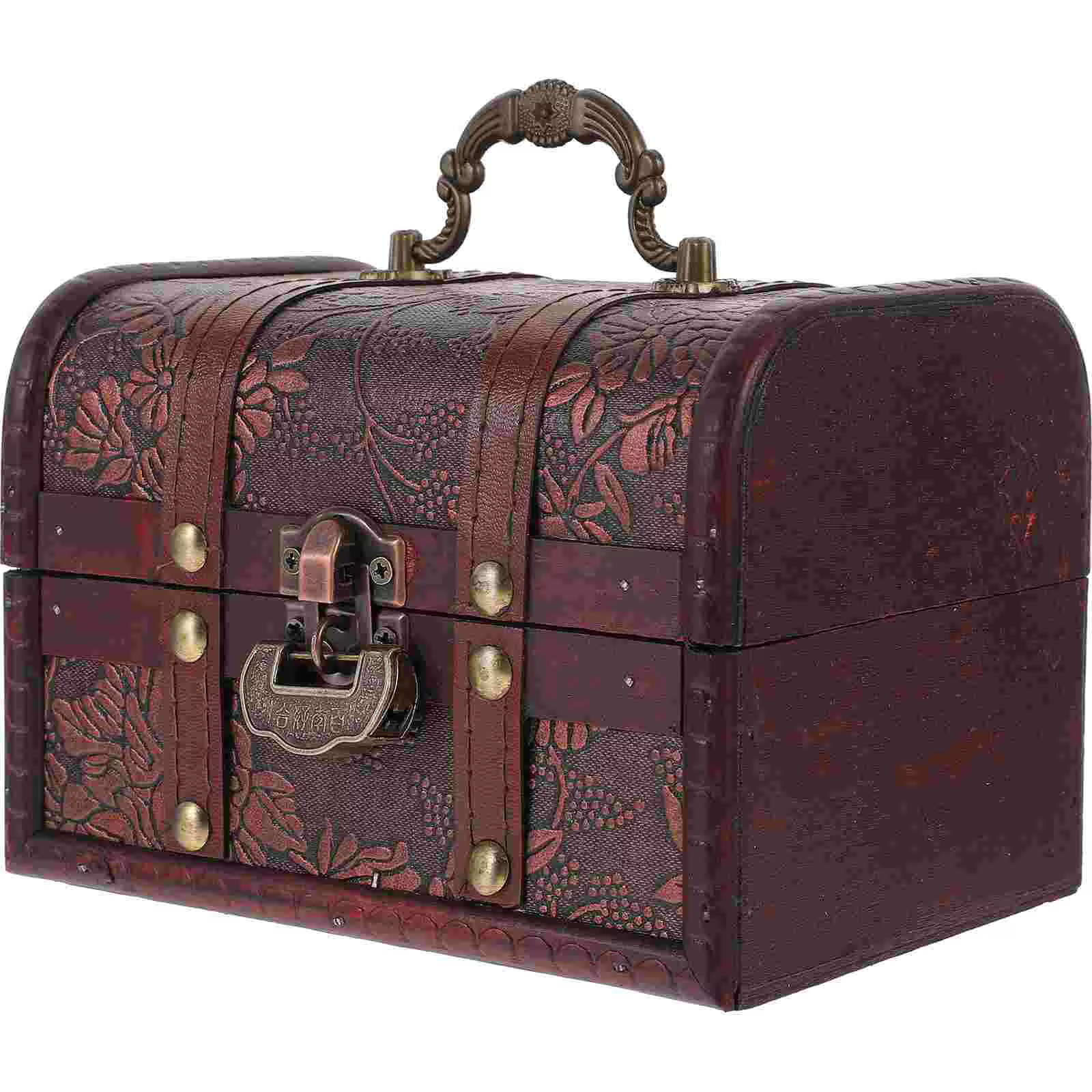Valise de rangement en bois pour bijoux