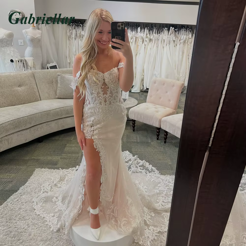 Gabriellar exquise hors De l'épaule robe De mariée