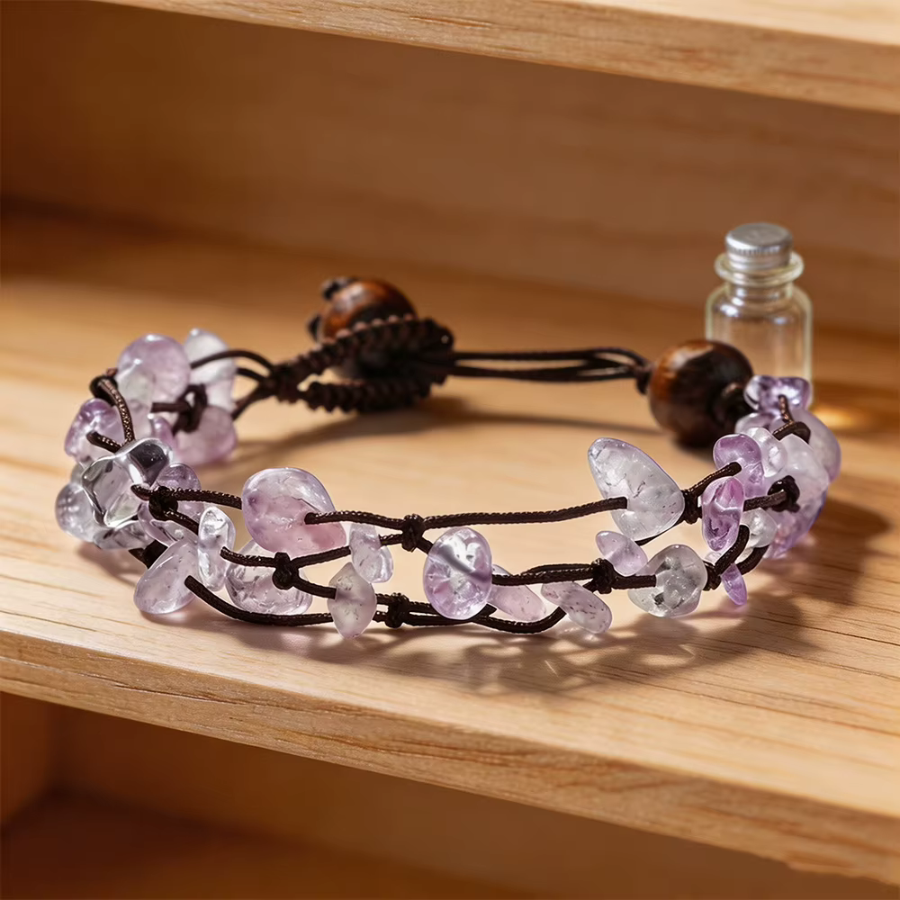 Bracelet Bohème en Pierres Naturelles et Cristaux