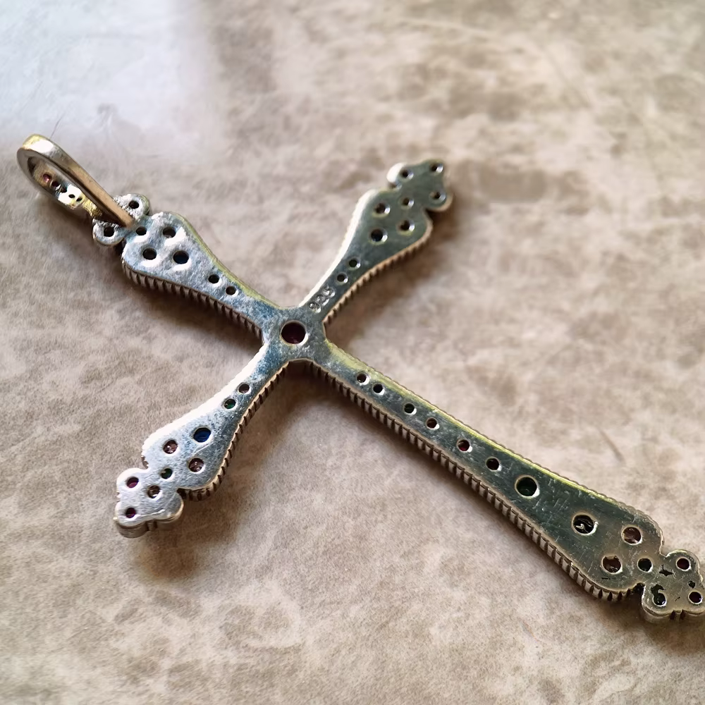 Pendentifs en argent Sterling 925 avec croix royale