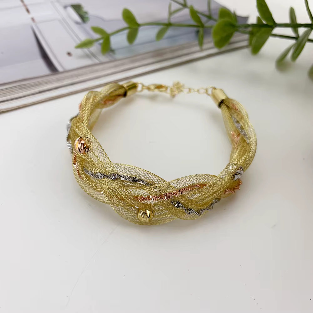 Dernier ensemble de bijoux italiens plaqués or pour femme