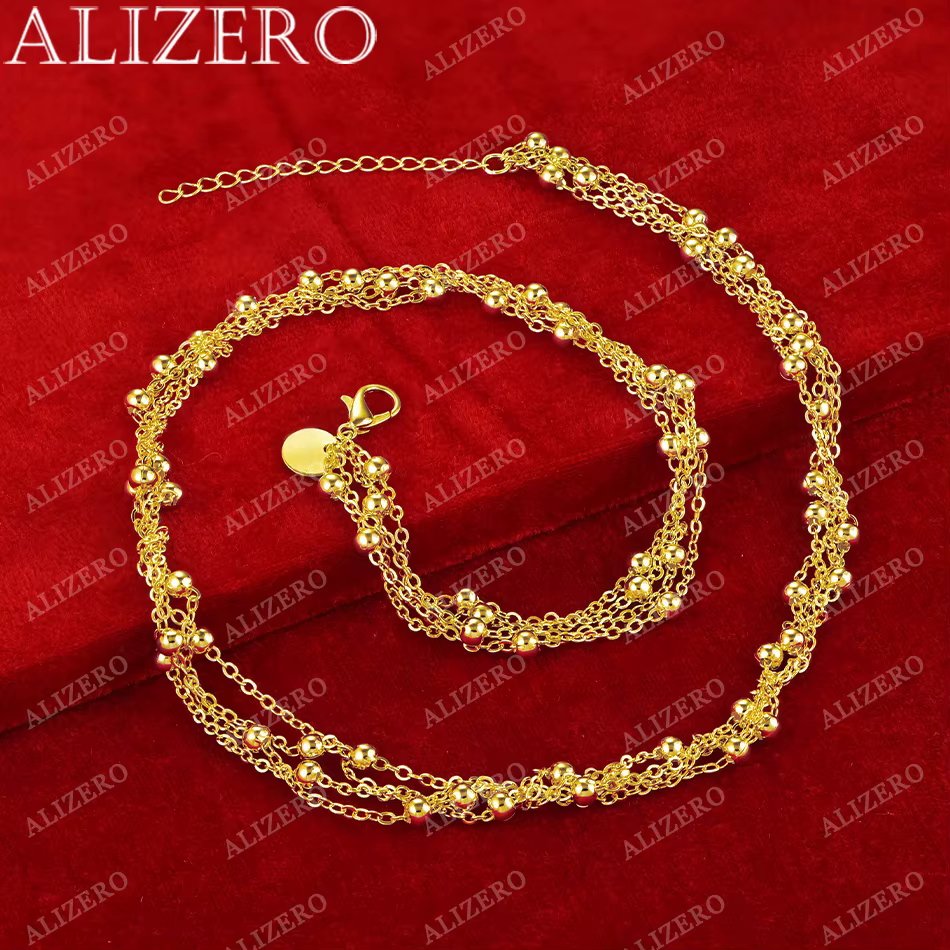 Collier à pampilles en or 18 carats pour femme