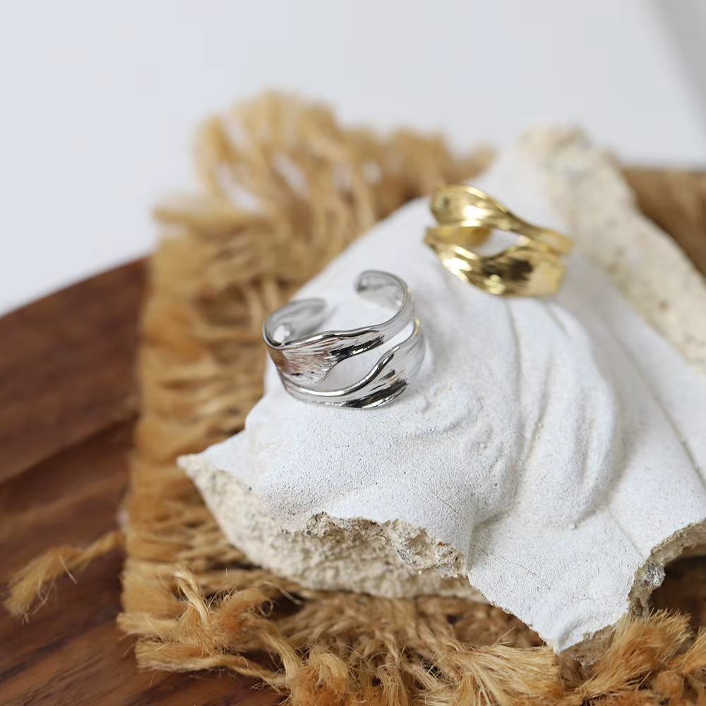 Amaiyllis-Bague en sergé superposée pour femme