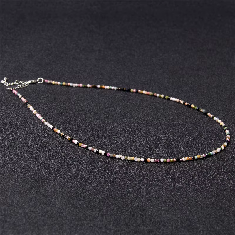 Collier perlé en pierre naturelle