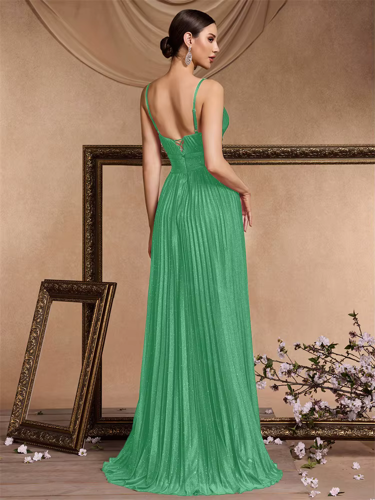 Robes de soirée élégantes coupe trapèze