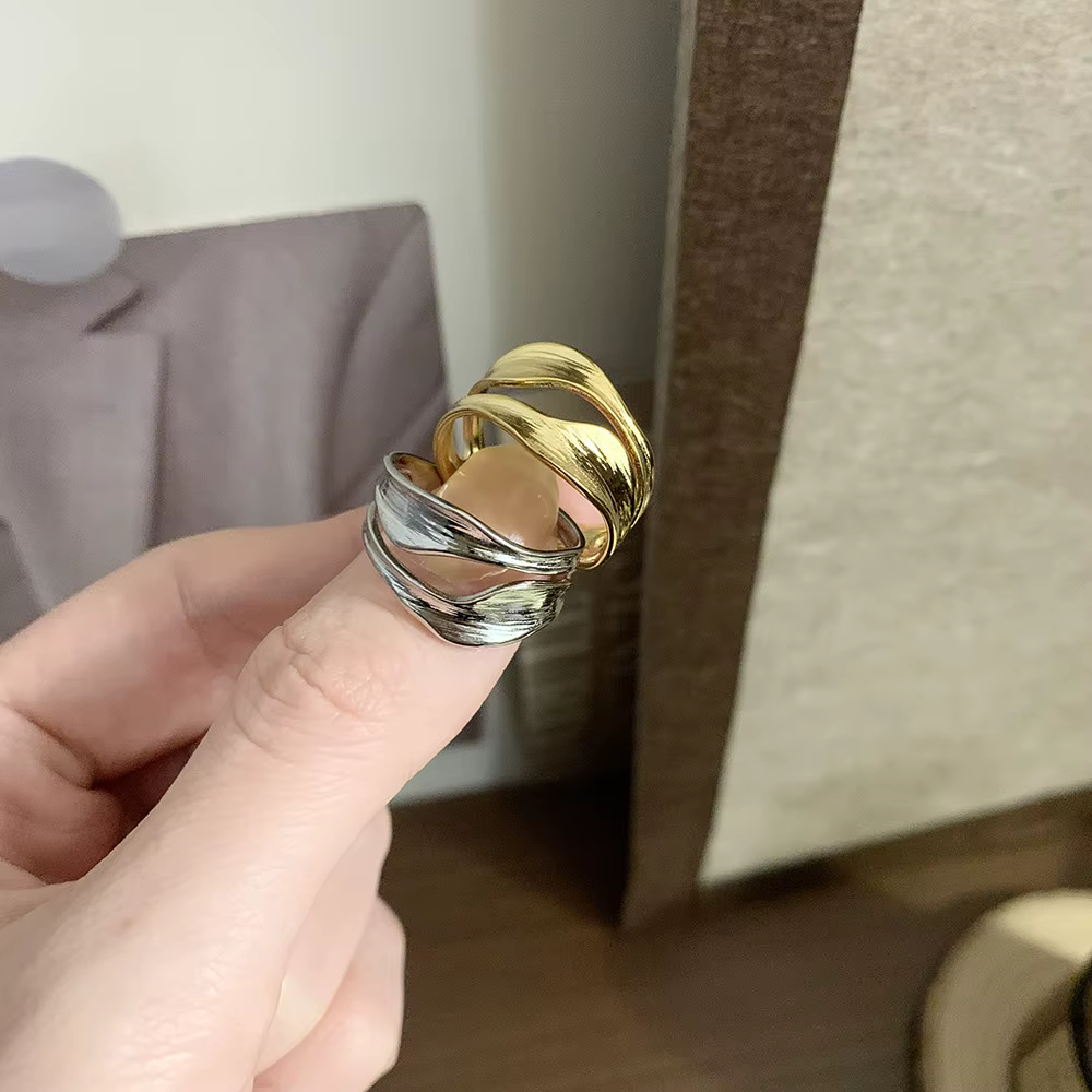 Amaiyllis-Bague en sergé superposée pour femme