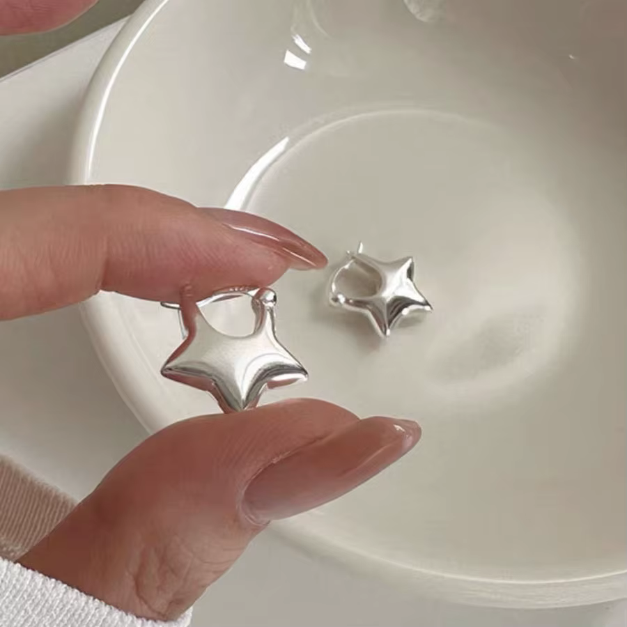 BF CLUB 925 boucles d'oreilles étoile en argent Sterling pour femmes fille Sexy mode bijoux
