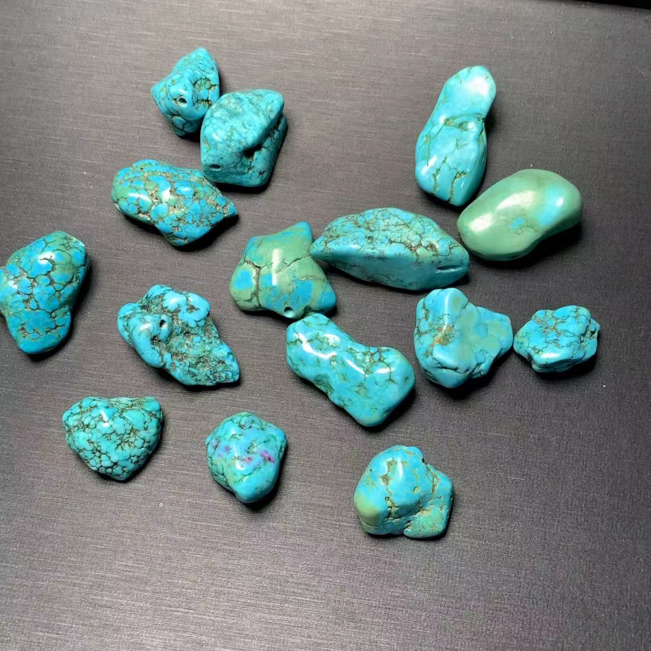 HEYYA – collier avec pendentif en pierre Turquoise naturelle pour femmes