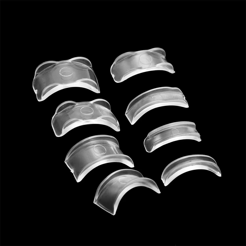 8 taille/taille de la boucle de boîte invisible transparent silicone
