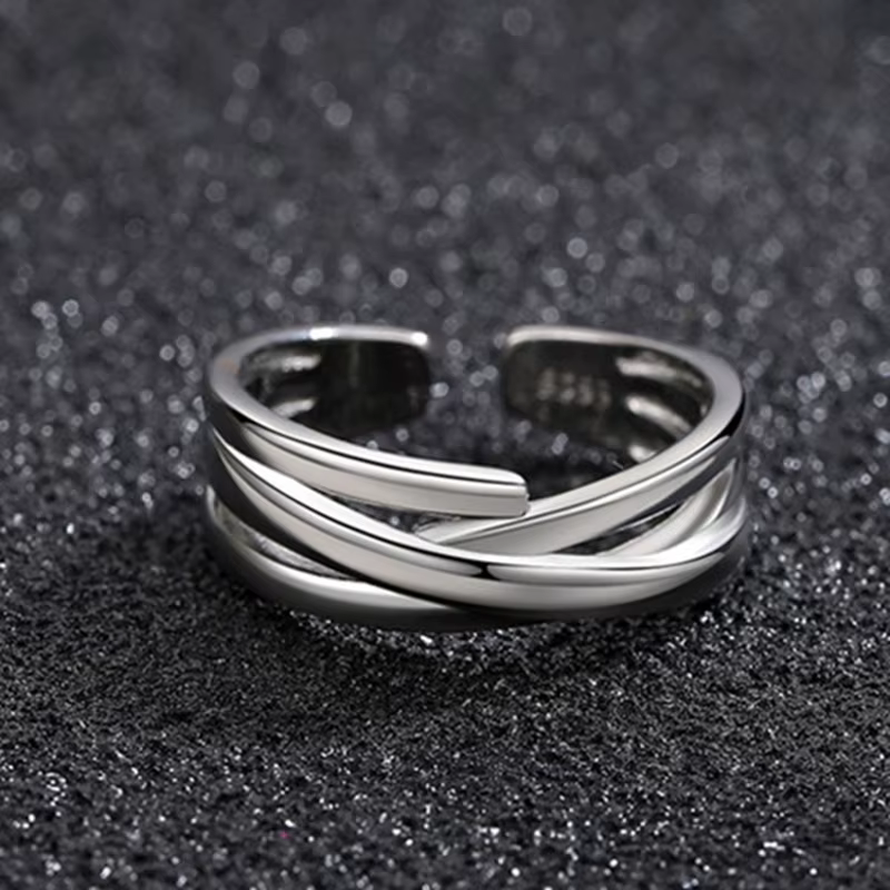Bague de mariage en argent Sterling 925 pour hommes
