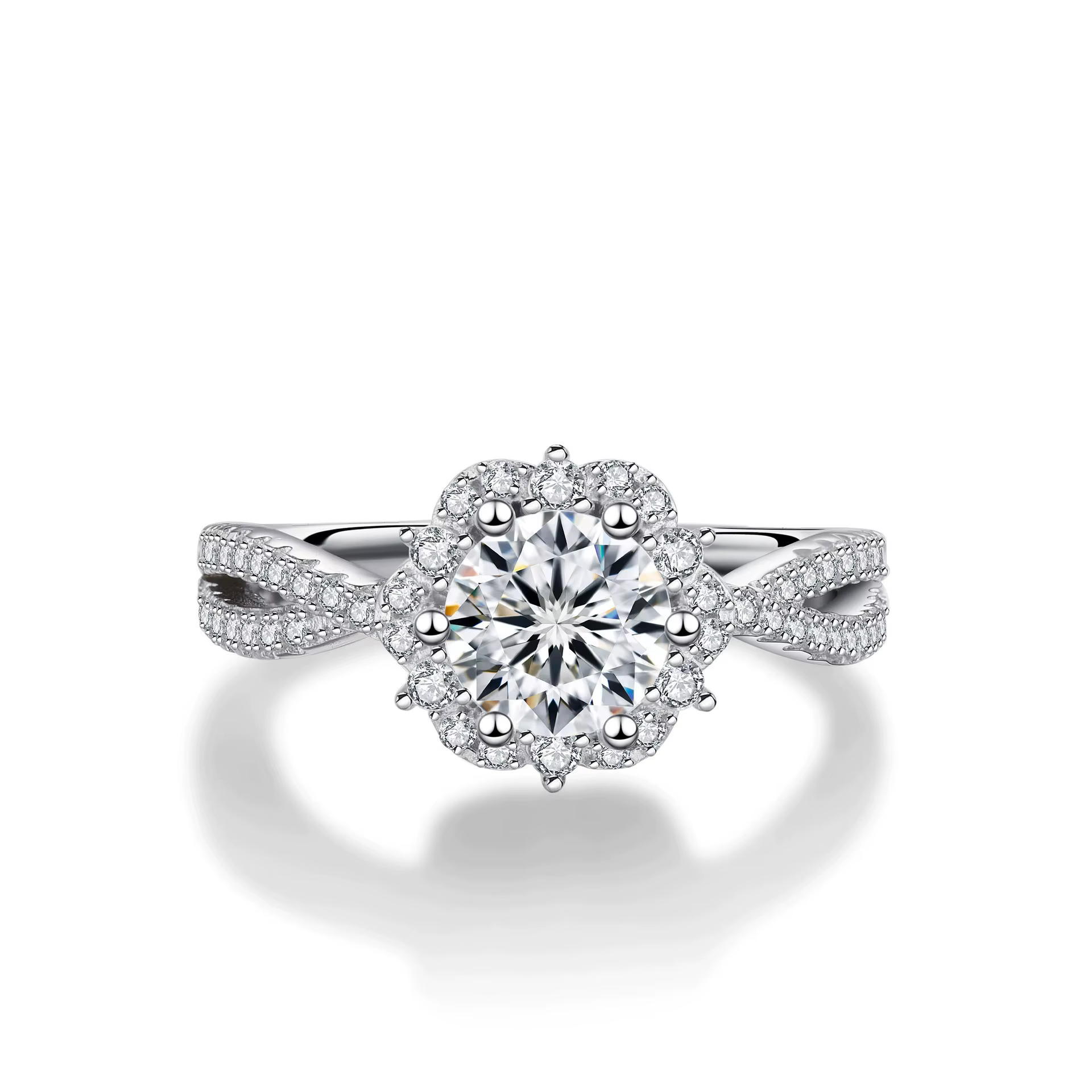 Bagues Solitaires Ajustables Bijoux de Luxe Bague pour Femme Demande en Mariage